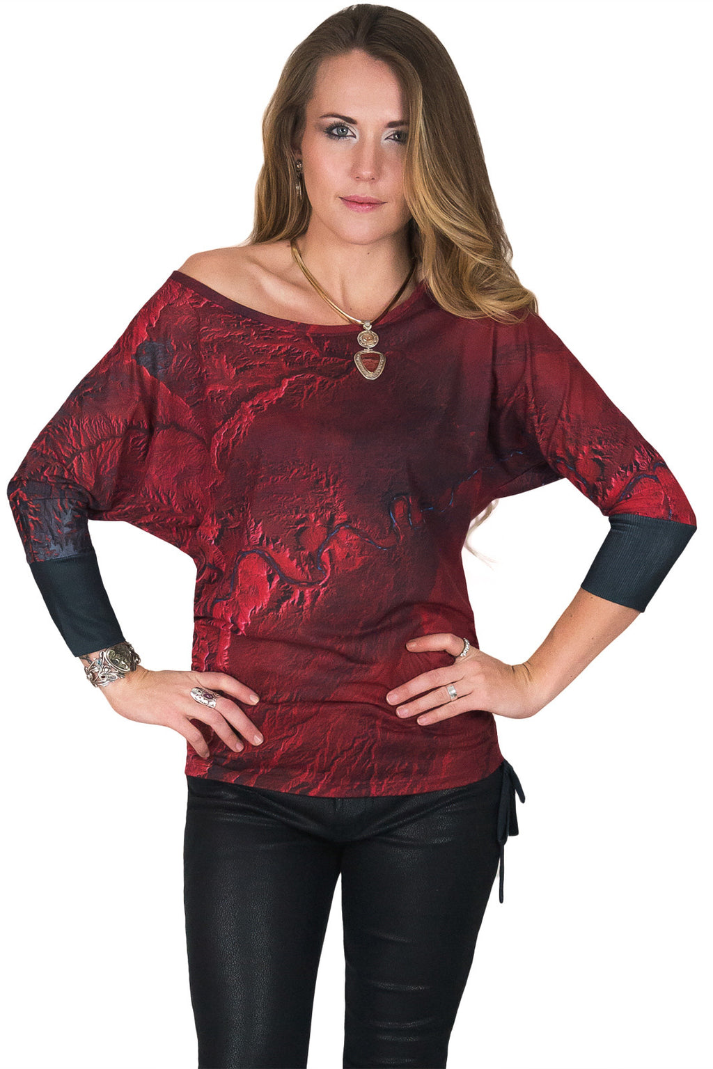 Dolman Top-Travel our World Top-Printed Nature Clothing-Desolation Canyon