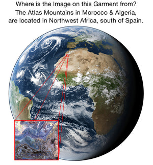 Sleeveless Cowl Neck Dress - Google Earth - Atlas Mountains-Earth Image