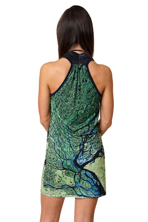 Sleeveless Cowl Neck Dress-Fashion & Nature Clothing-Lena Delta