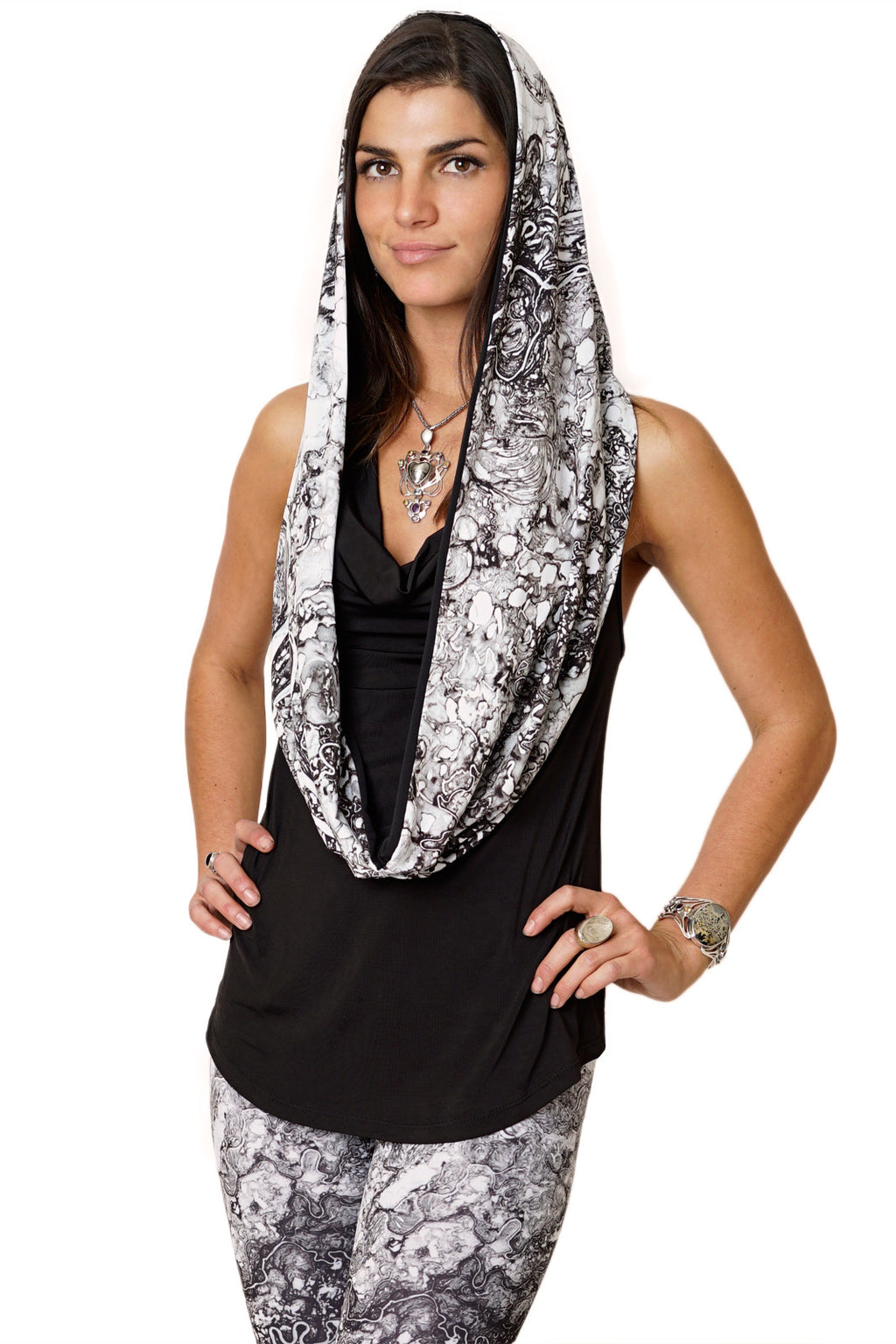 Infinity Scarf-Google Earth Image-Landscape Clothing-Mayn River