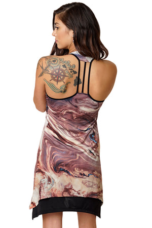 Gypsy Dress-Earth Image Clothing-Nature Clothing-Dasht-e Kavir-Deserts-Back View