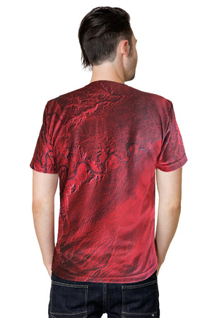 ns Short Sleeve T-shirt-Earthscapes Activewear Clothing-Desolation Canyon Utah-Back View