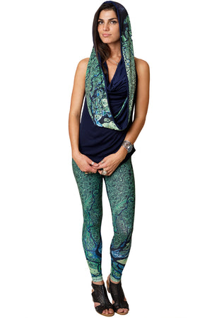 Infinity Scarf-Landscape Clothing-Google Earth Image-Lena Delta