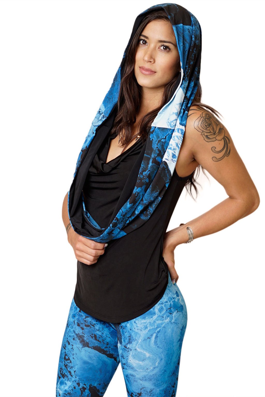 Infinity Scarf-Printed Fashion & Nature Clothing- Ocean Print