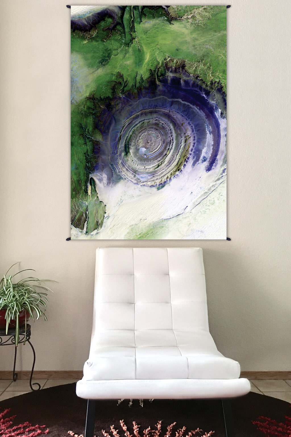 Landscape Tapestry - Nature Tapestry - Fabric Tapestry - Richat Structure