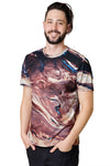 Mens Short Sleeve-Colorful Exercise Clothing-Desert of Dasht-e Kavir