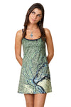 Mini Dress - Earthscapes Organic Pattern - Lena Delta