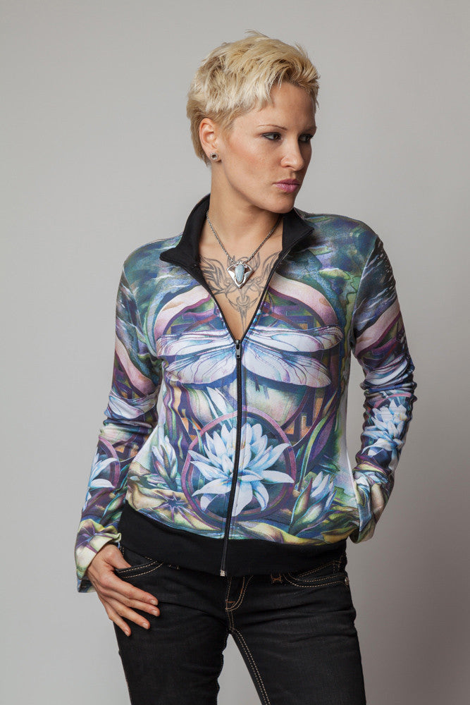 Dragonfly Jacket-Visionary Art Clothing-Nature Clothing-Fairy Clothin