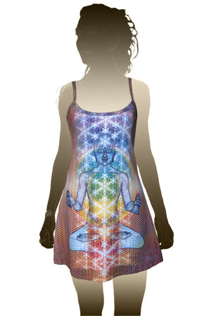 Mini Dress - Psychedelic Art - Crystal Buddha