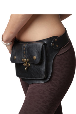 Hip Belt - Leather One Pocket- Festival Lifestyle