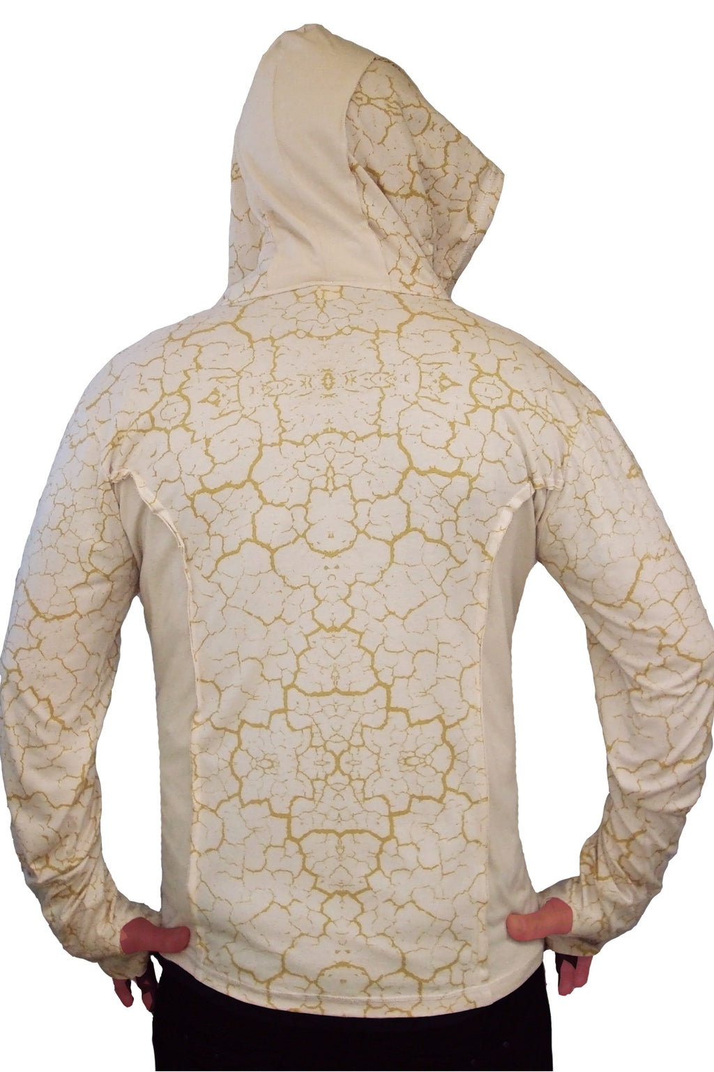 Playa Print Mens Hoodie- Cream