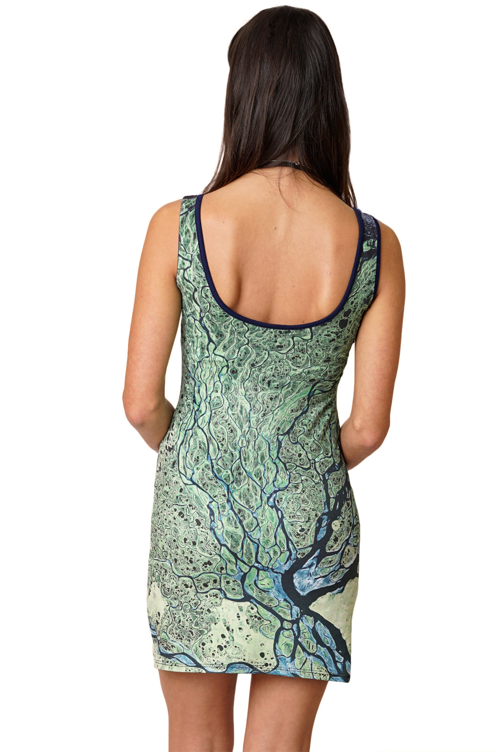 Printed Mini Dress, Earth Dress-Lena-Delta