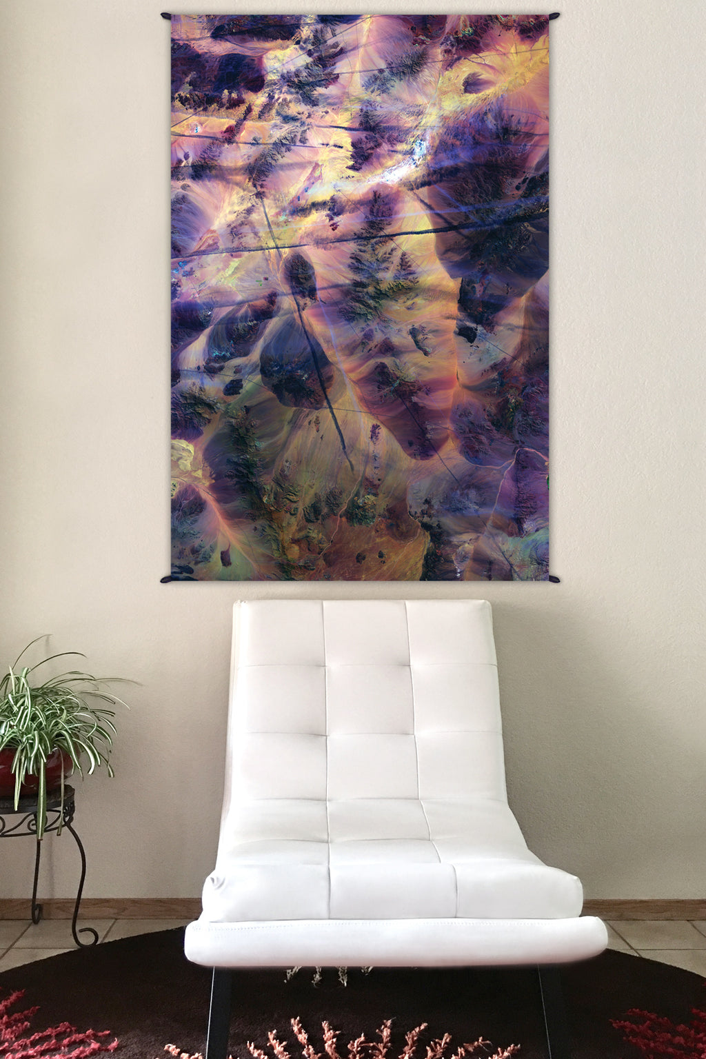 Psychedelic Tapestry - Hippie Tapestry - Nature Wall Tapestry - Contrails
