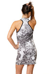 Sleeveless Cowl Neck Dress-Google Earth Clothing-Mayn River-Back View